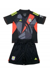 Aston Villa Doelman Babytruitje Uit tenue Kind 2024-25 Korte Mouw (+ Korte broeken)